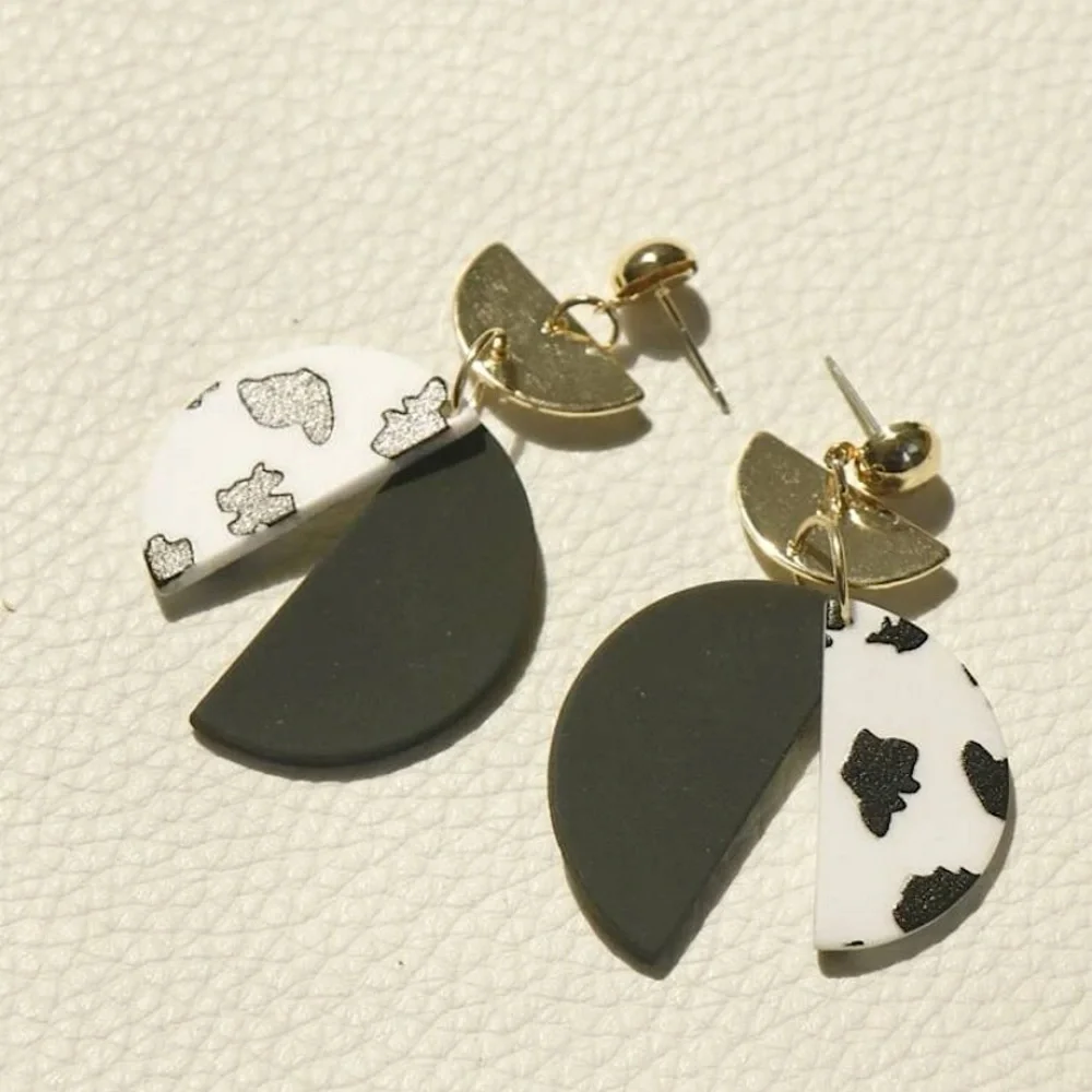 Semicircle Drop Earrings